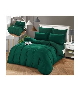 Voodipesukomplekt 160x200cm, tumeroheline, 3-osaline