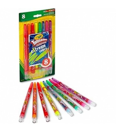 Värvilised pliiatsid Twist Extreme, Crayola 8tk
