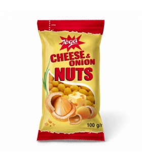 Juustu ja sibula maitselised röstitud maapähklid, Jega 100g