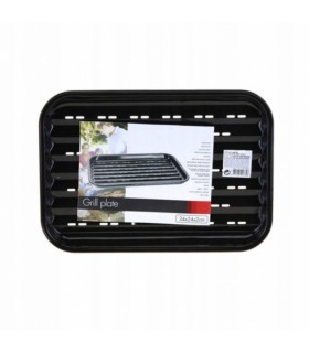 Grillrest 34x24x2cm, must