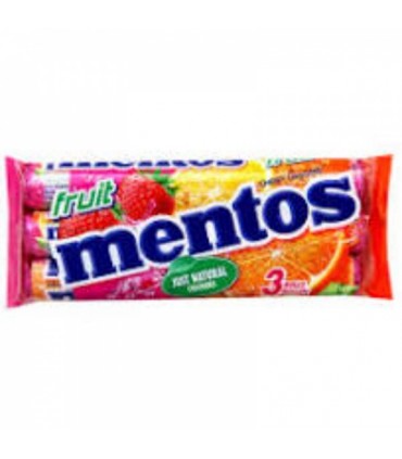 Nätsukomm Mentos Fruit 3x38g