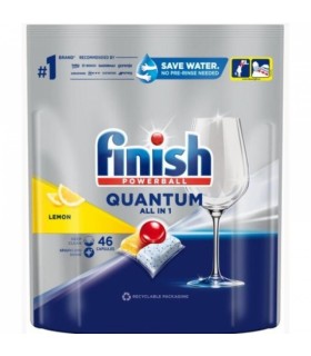 Nõudepesumasina tabletid Quantum Lemon, Finish 46tk