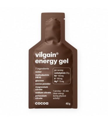 Energiageel kakao maitseline, Vilgain 40g