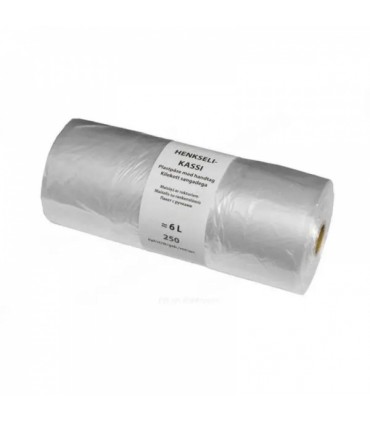 Kilekotid rullis, T-shirt Bag, 6L, 250tk