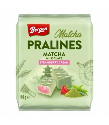 Pralineed matcha ja maasika täidisega, Bergen 110g