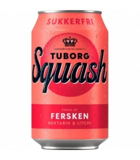 Karastusjook Nektarin & Litchi, Tuborg Squash, suhkruvaba 330ml