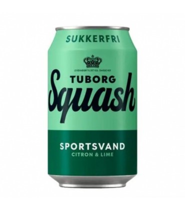 Karastusjook Citron & Lime, Tuborg Squash, suhkruvaba 330ml