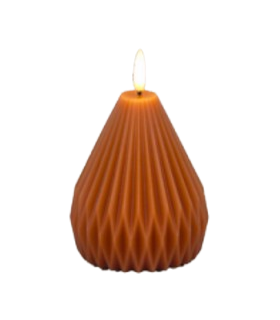 LED-küünal Oval Terra 9x9x11cm, Juno, oranž