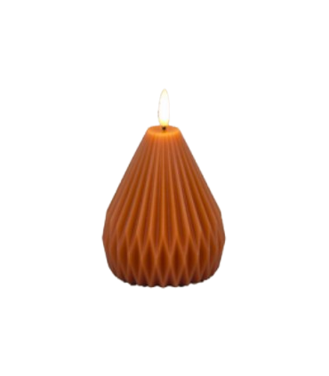 LED-küünal Oval Terra 9x9x11cm, Juno, oranž