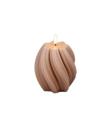 LED-küünal Twist Apricot 11.5x11.5x10.5cm, Juno, erinevad