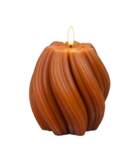 LED-küünal Twist Terra 11.5x11.5x10.5cm, Juno, oranž