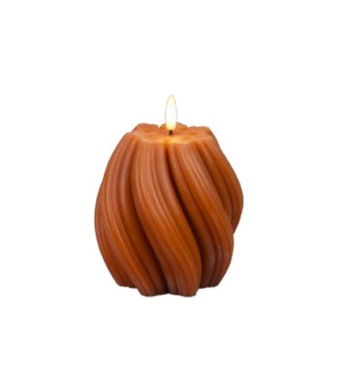 LED-küünal Twist Terra 11.5x11.5x10.5cm, Juno, oranž