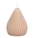 LED-küünal Oval Peach 9x9x11cm, Juno, heleroosa