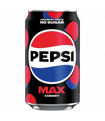 Karastusjook kirsi maitseline, Pepsi Max, suhkruvaba 330ml