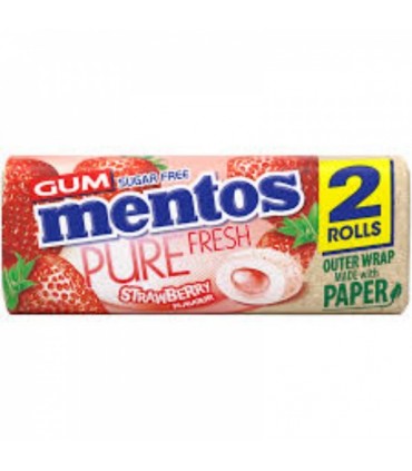 Nätsukomm Strawberry Duo Pack, Mentos 2tk