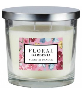 Lõhnaküünal kaanega Floral Gardenia 335g