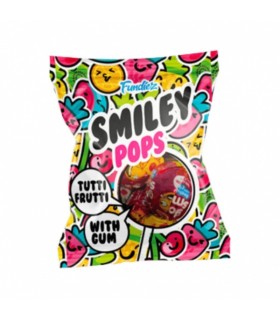 Pulgakomm nätsuga Smiley Pops Tutti Frutti, Fundiez 200g