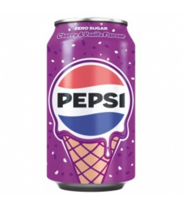 Karastusjook kirsi-vanilje, Pepsi, suhkruvaba 330ml