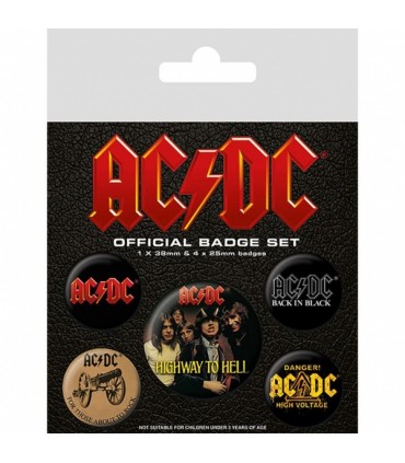 Märkidekomplekt AC/DC, 5tk