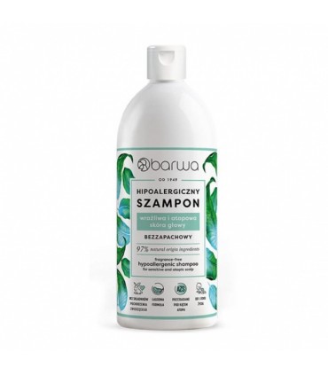 Hüpoallergeenne šampoon, Barwa, lõhnavaba 400ml