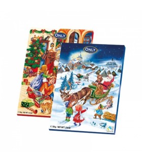 Advendikalender piimashokolaadiga, Only 50g