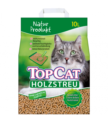 Kassiliiv, Top Cat, puidugraanulid kassitualeti jaoks 10L