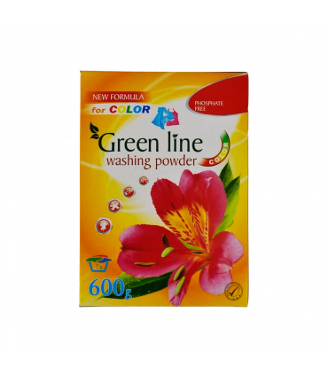 Pesupulber, Green Line, värvilisele pesule 600g