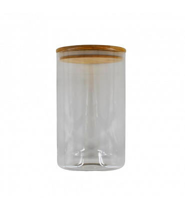 Klaaspurk, bambus kaanega 120x200mm