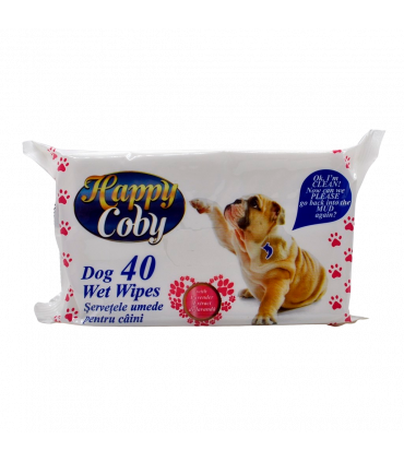 Niisked lapid koerte käppadele, Happy Coby 40tk
