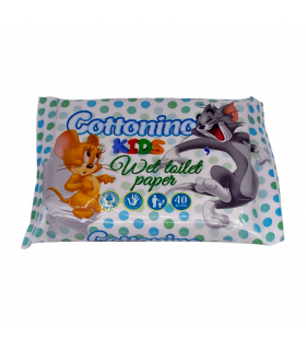 Niisked WC salvrätikud Cottonino Tom&Jerry 40tk