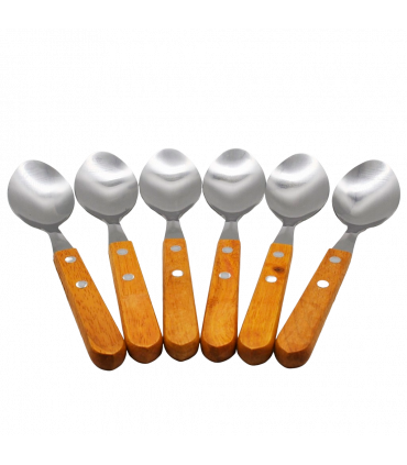 Lusikad, puidust käepidemega 6tk
