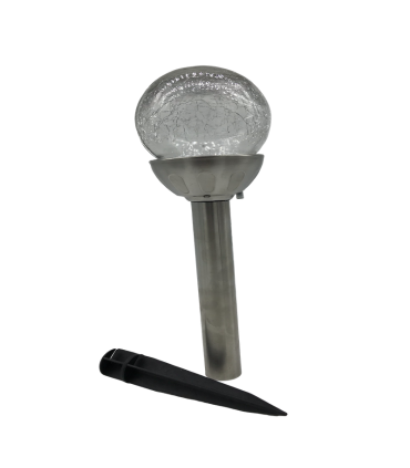 Solarlamp LED lülitiga, ümmargune