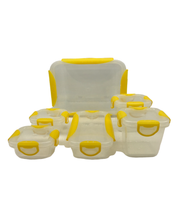 Säilituskarbid plastik, 66ml(2tk), 140ml(2tk), 160ml(1tk), 1400ml(1tk) 6tk kokku