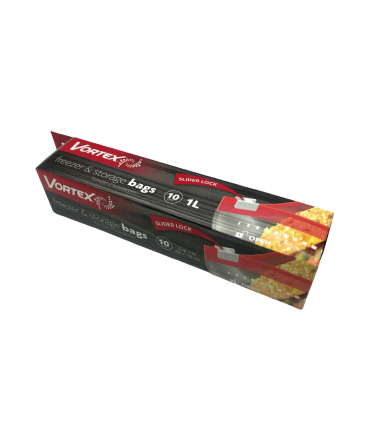 Säilituskott, Vortex, liugur kinnitusega 1L 10tk