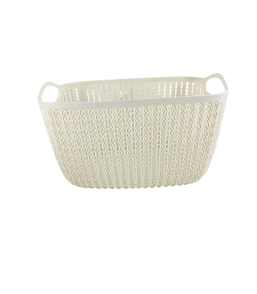 Korv, Rattan, plast 38x29x22cm